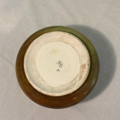 Hand Painted American Belleek Porcelain Flat Vase (LR-SF)