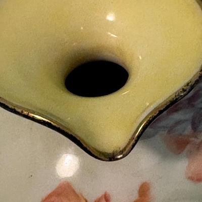 Hand Painted American Belleek Porcelain Flat Vase (LR-SF)