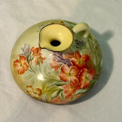 Hand Painted American Belleek Porcelain Flat Vase (LR-SF)