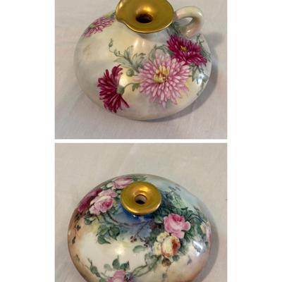 Limoges Porcelain Squat Vases (LR-SF)