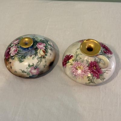 Limoges Porcelain Squat Vases (LR-SF)