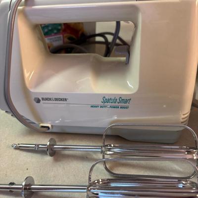 Hand mixer, electric knife, bread slicer, cookie press