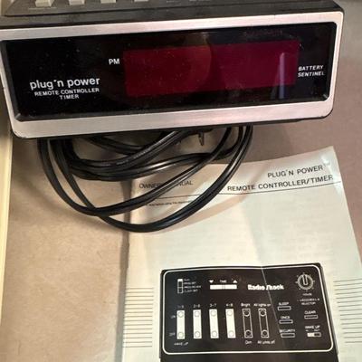 Dust buster with accessories and remote timer