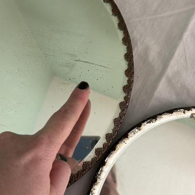 Collection of Mirrored Vanity Trays and Coasters (LR-SF)