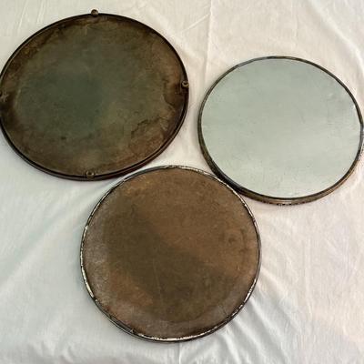 Collection of Mirrored Vanity Trays and Coasters (LR-SF)