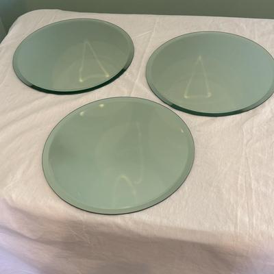 Collection of Mirrored Vanity Trays and Coasters (LR-SF)