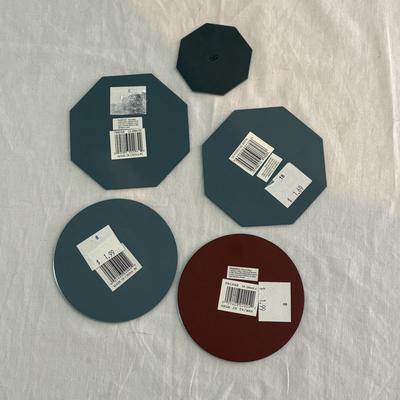 Collection of Mirrored Vanity Trays and Coasters (LR-SF)