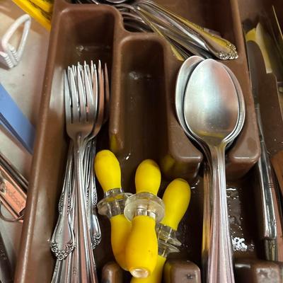 Assorted kitchen utensils