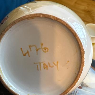 Marble cutting board, ceramic pitcher from Italy and more