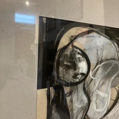 Original Alfred Ortega Oil on Paper Figurative Nudes – Signed, Excellent Condition!