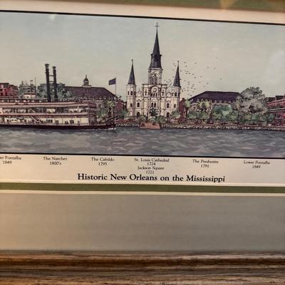 Two New Orleans framed pictures