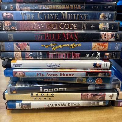 DVDs assorted, qty 50