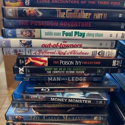 DVDs assorted, qty 50
