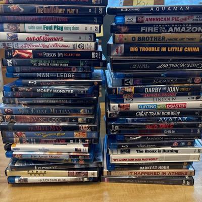 DVDs assorted, qty 50