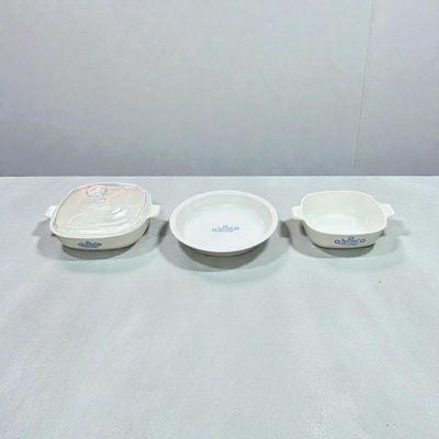 Blue Cornflower Corningware Cookware 4 Pieces