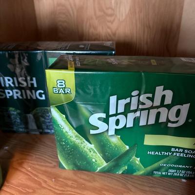 Shampoo, soap, shaving cream, and lotion