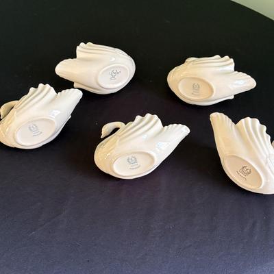 A Gaggle of Lenox Swan Bowl Collectibles (LR-SF)