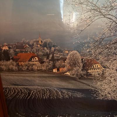 Two framed wall art pictures