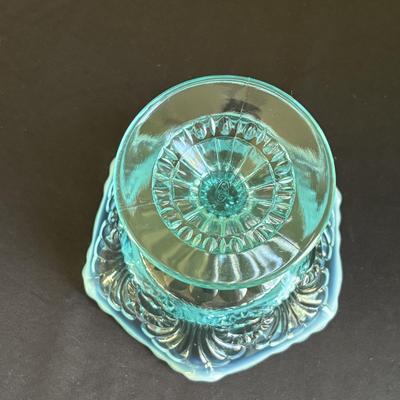 Collection of Colored & Etched Glassware, Including Fenton (LR-SF)