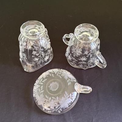 Collection of Colored & Etched Glassware, Including Fenton (LR-SF)