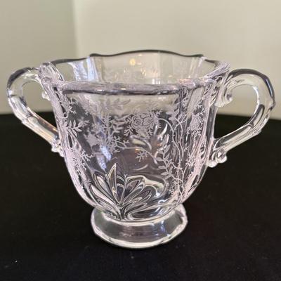 Collection of Colored & Etched Glassware, Including Fenton (LR-SF)