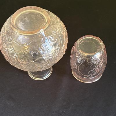 Collection of Colored & Etched Glassware, Including Fenton (LR-SF)