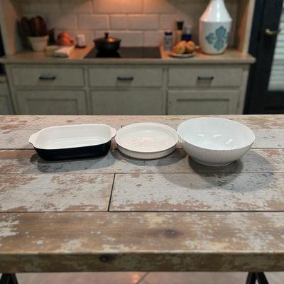 Corningware Dishes 3 Pieces