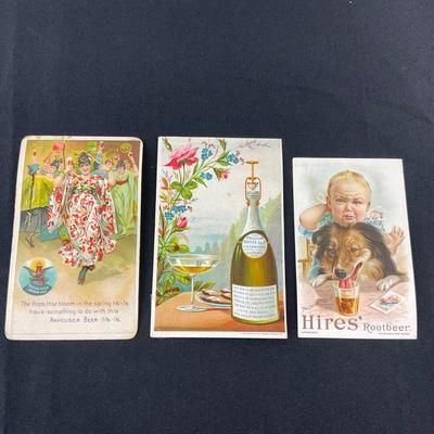 -95- EPHEMERA | Assortment Of Vintage Advertising | Hires & Anheuser Beer