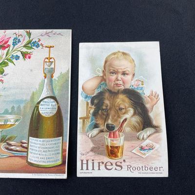 -95- EPHEMERA | Assortment Of Vintage Advertising | Hires & Anheuser Beer