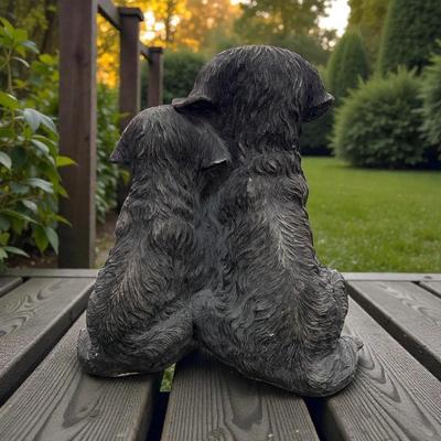 Cracker Barrel Polyresin Black Lab Dog Statue 13" Tall