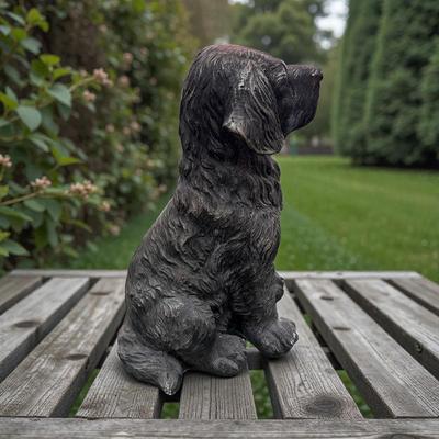 Cracker Barrel Polyresin Black Lab Dog Statue 13" Tall