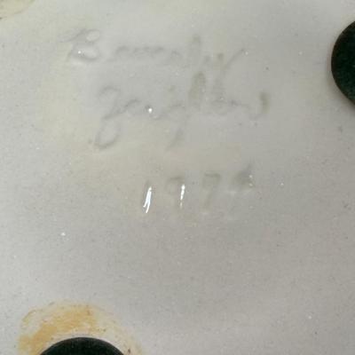 Hand Painted Round Ginger Jar