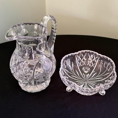 Collection of Cut Glass Candlestick Holders & More (LR-SF)