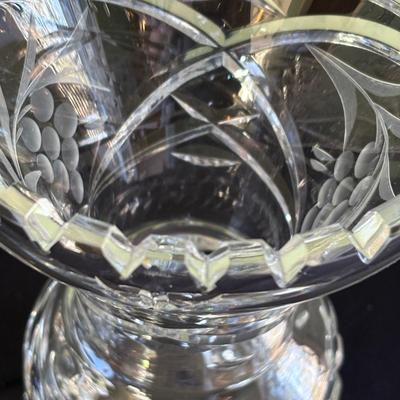 Collection of Cut Glass Candlestick Holders & More (LR-SF)