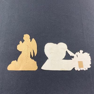 -99- EPHEMERA | Vintage Easter Greeting Cutout Pieces
