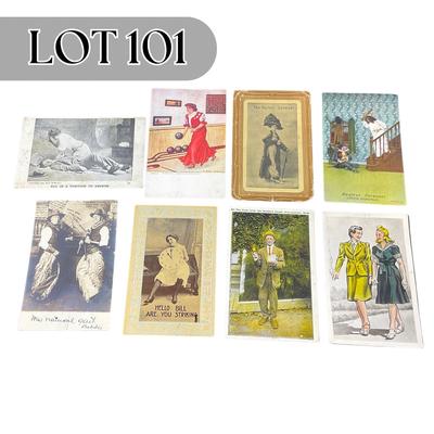-101- POSTCARDS | Assortment Of Vintage Postcards Of People With Hobbies