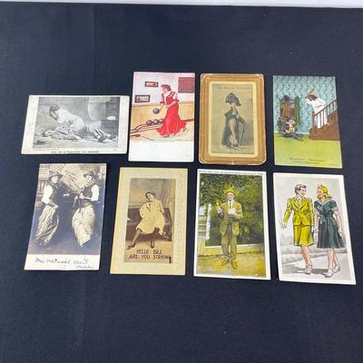 -101- POSTCARDS | Assortment Of Vintage Postcards Of People With Hobbies