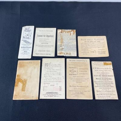 -109- EPHEMERA | Assortment Of Vintage Advertising