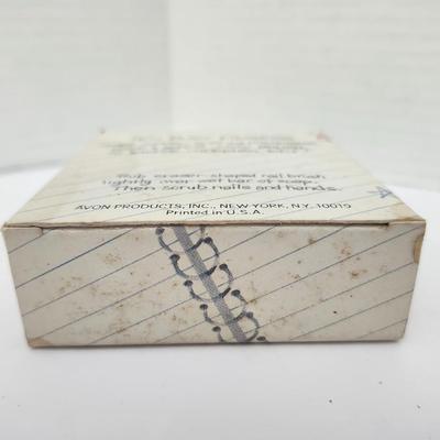 Avon Scrub Away Nail Brush and Soap 3 Oz Vintage Avon Personal Care with Original Box