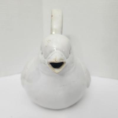 World Market White Ceramic Bird Teapot Figural Lidded Tea Pot Made in China