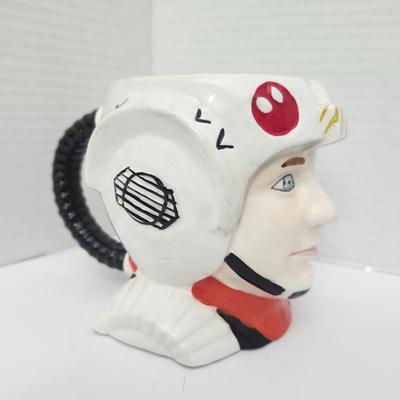 Sigma Tastesetter Sci Fi Pilot Helmet Head Mug Made in Japan Hand Decorated Ceramic
