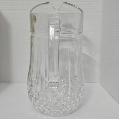 NIB Vintage Cristal d'Arques-Durand Longchamp 24% Lead Crystal Pitcher France