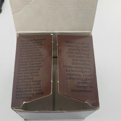 Avon Revolutionary Soldier Head Candle Lot of 2 Smokers Fresh Aroma Candles Vintage Americana With Boxes