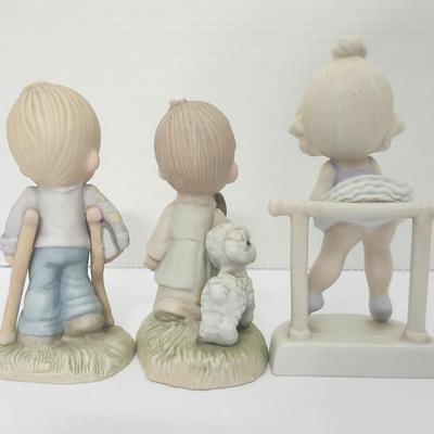 Precious Moments Enesco Figurine Trio He Watches Over Us All He Leadeth Me Lord Keep Me On My Toes