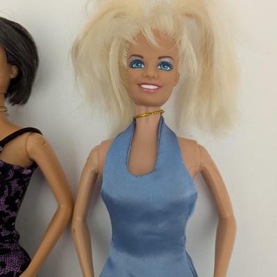 Lot of 3 Spice Girls Dolls 1990s Galoob Posh Ginger Baby Spice Fashion Outfits