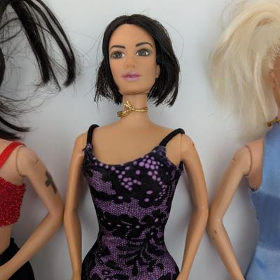 Lot of 3 Spice Girls Dolls 1990s Galoob Posh Ginger Baby Spice Fashion Outfits