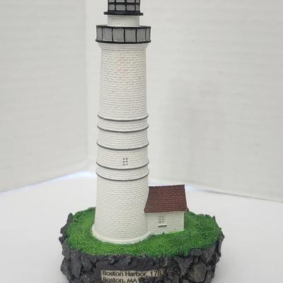 1999 Lefton Boston Harbor Lighthouse Figurine Geo Z Lefton CCM12419