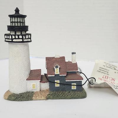 Lighthouse by Scaasis Cape Cod MA SC 117 Handcrafted Lighthouse Figurine with Original Tag