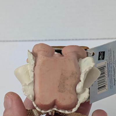 Angel Cheeks Teacher Figurine #1 Teacher Chalkboard Angel Kirk 2001 Resin Classroom Decor