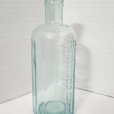 Atwood’s Jaundice Bitters Embossed Glass Bottle Moses Atwood Georgetown Massachusetts Antique